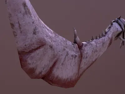 Bone sword Low-poly 3D model purchase