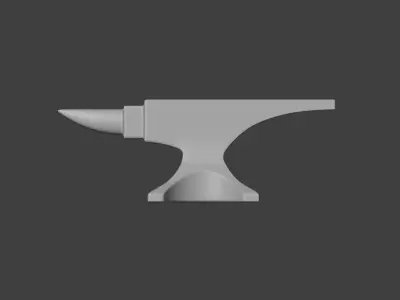 Realistic Anvil Low-poly 3D model