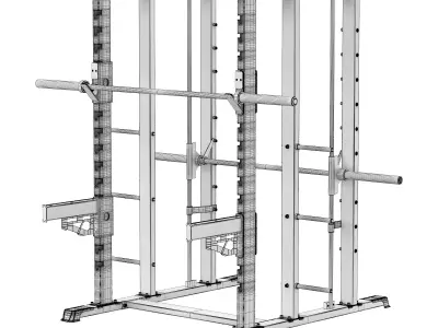 DHZ JN2063A Smith Combo Rack 3D model