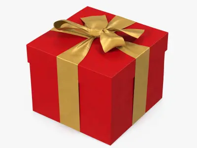 Gift Box Red 3D model