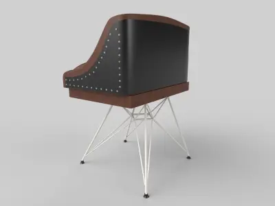 bar chair 3D model get