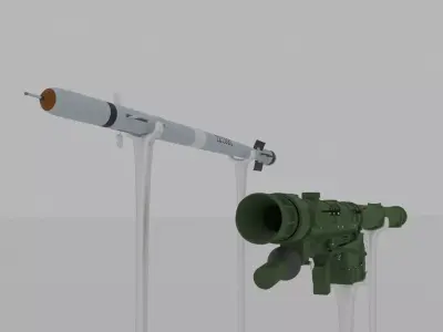 Needle missile 3D model