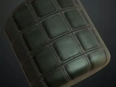 Square Bolted Industrial Metal Panel PBR Seamless Texture