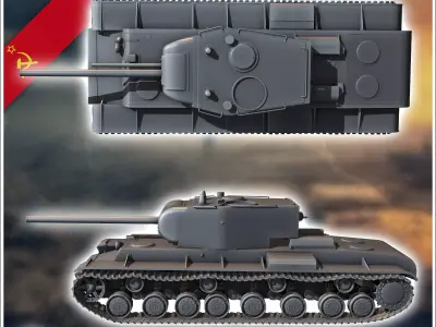 KV-4 Object 224 Dukhov - Soviet army WW2 Second World East front 3D print model purchase