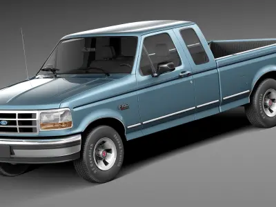 Ford F-150 Super Cab 1992-1996 3D model