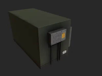 Electrical Box 5 Low-poly 3D model
