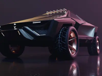 Wyvern concept car Free low-poly 3D model