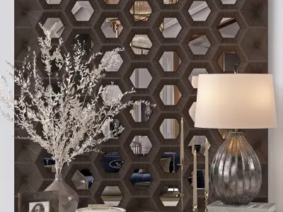 ANTIQUE BRAEE DECORATIVE SET 01 3D model