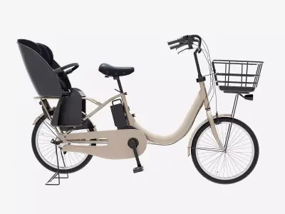 Japanese Bicycle Mamachari 3D model