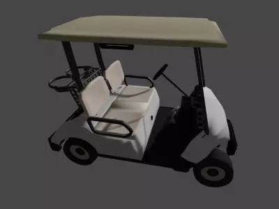 Golf Cart 3D model 9