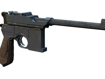 Mauser C96 Low-poly 3D model purchase