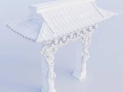 ancient arch Free low-poly 3D model