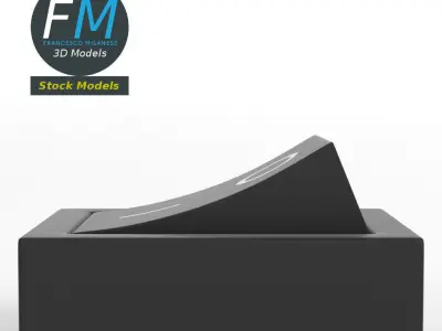 On - Off power switch 3D model