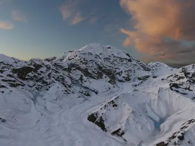 Mount Denali 8k PBR terrain 3D model