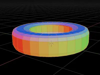 Low-poly tire Free low-poly 3D model