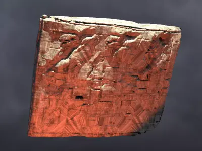 Angel Stone Wall Holy 3D model