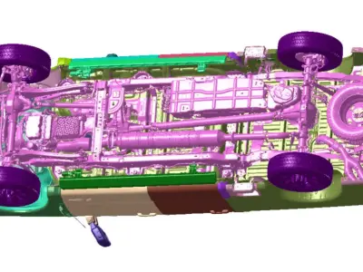 F250 4X4 CC Lariat 2023 Vehicle 3d scan data 3D model 3D model