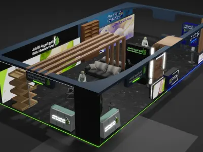 Booth Design Free low-poly 3D model