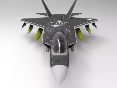 Stealth fighter jet 3D model