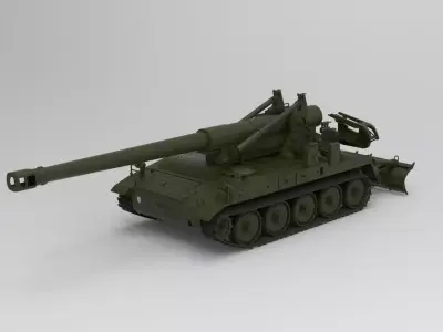 M110 howitzer 3D model