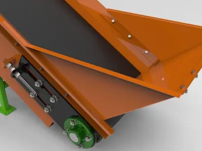Belt conveyor 3D model buy