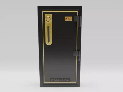 safe for valuables Low-poly 3D model