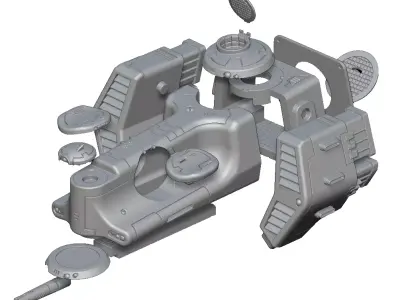 Alligator Dropship 3D print model