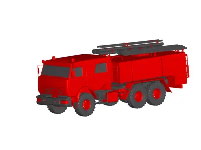 FIRE TRUCK 3D model by truck-3d from CGTrader