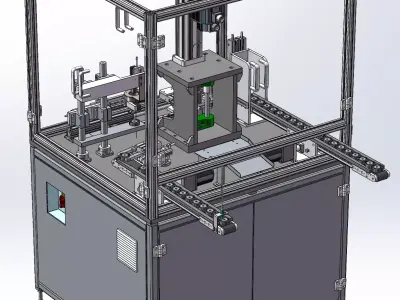 Stator core shaping inspection machine 3D model