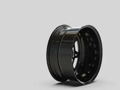 Rims wheel tuning part carbon 3D model