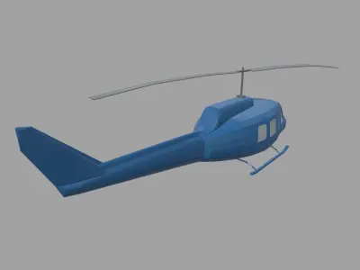 Low Poly Plane 03 Low-poly 3D model