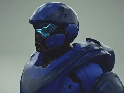 HALO 5 spartan athlon armor 3D model