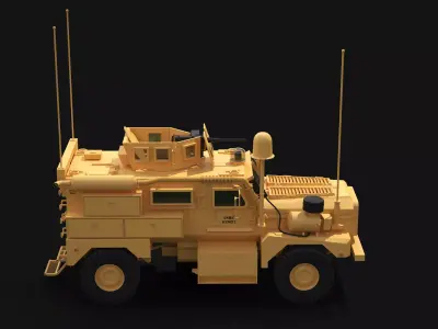 Cougar 4x4 MRAP 3D model