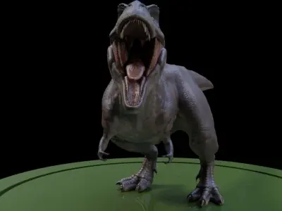 3D Tyrano t - rex dinosaur Low-poly 3D model