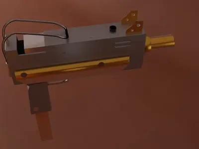Uzi stylized 3D model