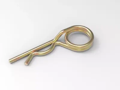 Spring cotter of a bolt 3D model