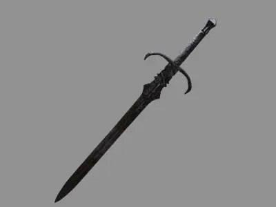 Claymore Sword dark 3D model