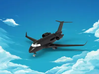 Bombardier Challenger 600 3D print model