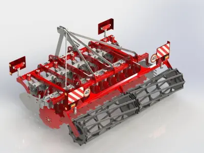 WG 0016 - Disc harrow 300 3D model