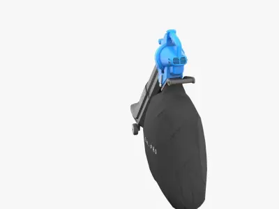 Leaf Blower and Vacuum Low-poly 3D model