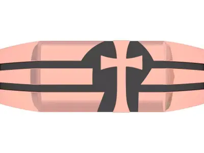 Cross Ring 3D print model