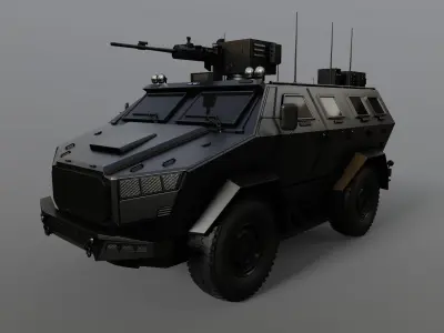 Military APC 3D model get