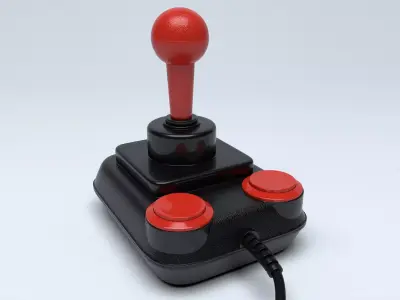 Retro Joystick Competition Pro 5000 3D model