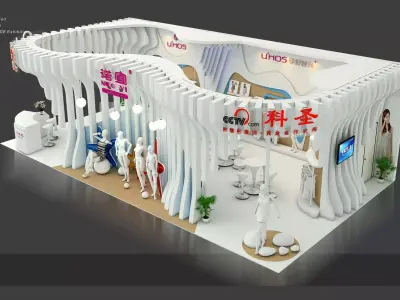 Exhibition - Area - 7X13-3DMAX2012-043 3D model