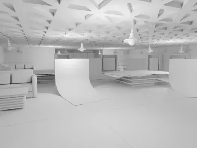 Carpet Rug Store - No Material Low-poly 3D model