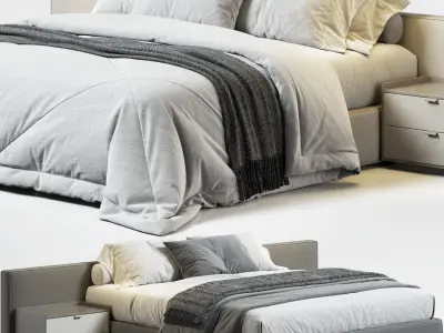Felis Bowie Bed 3D model buy