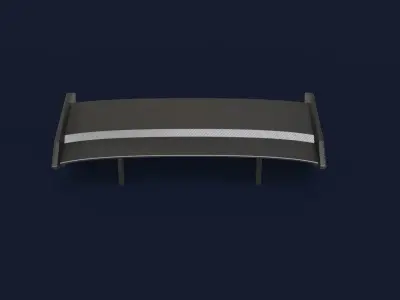 Spoiler carbon auto  3D model