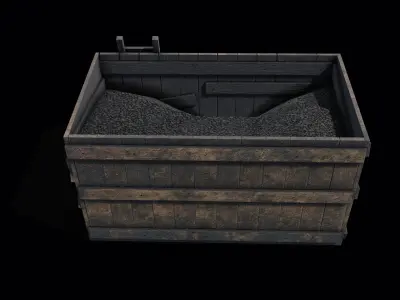 Coal Deposit Free low-poly 3D model
