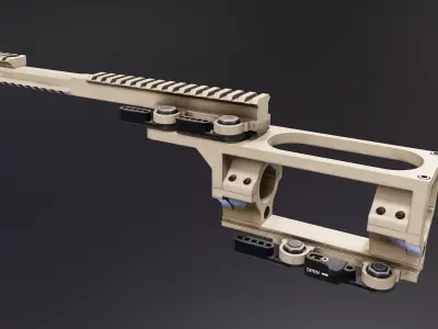 LT STOMP Scope Mount Low-poly 3D model