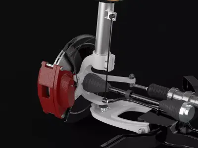 Modern Front Chassis 3D model